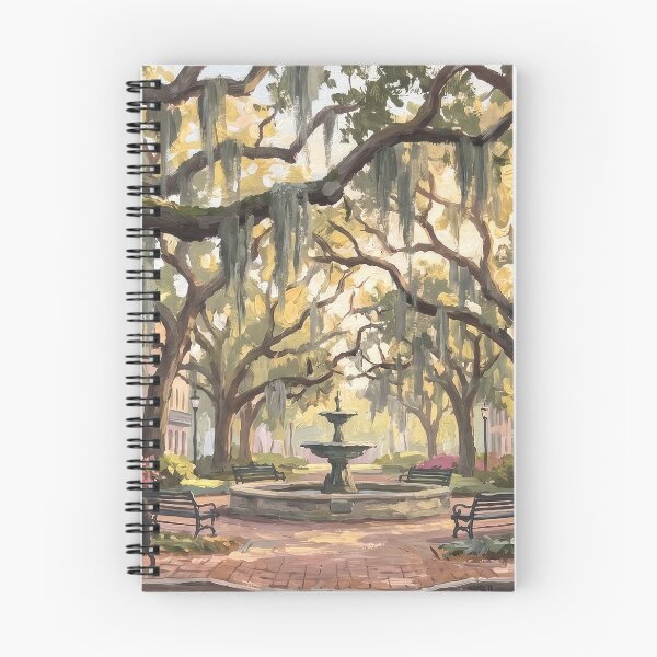 Item preview, Savannah Oak Square Draped in Spanish Moss designed and sold by RedPeaStudio.