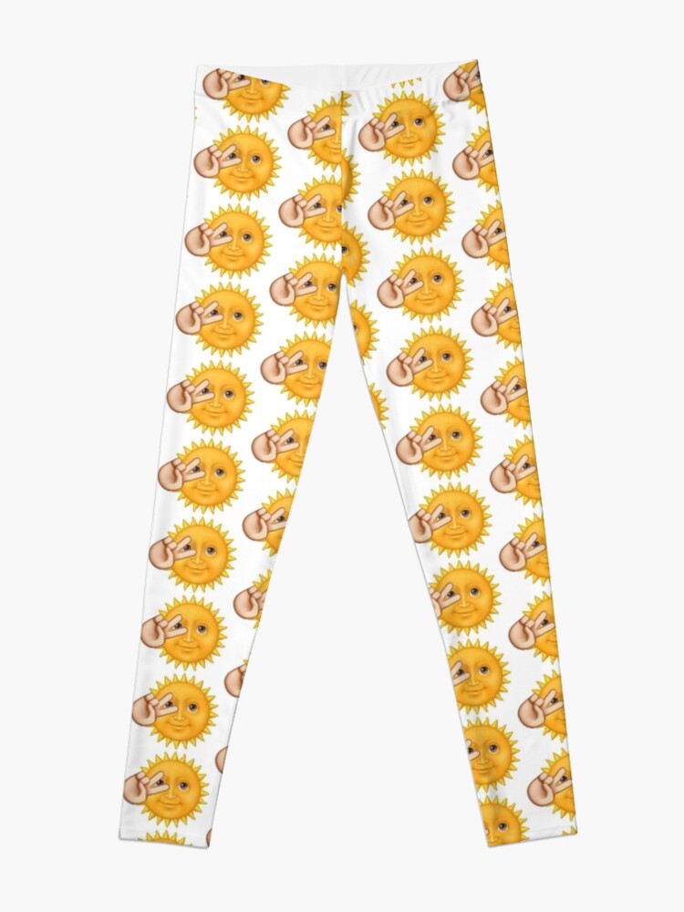 Alternate view of Sun Emoji Leggings