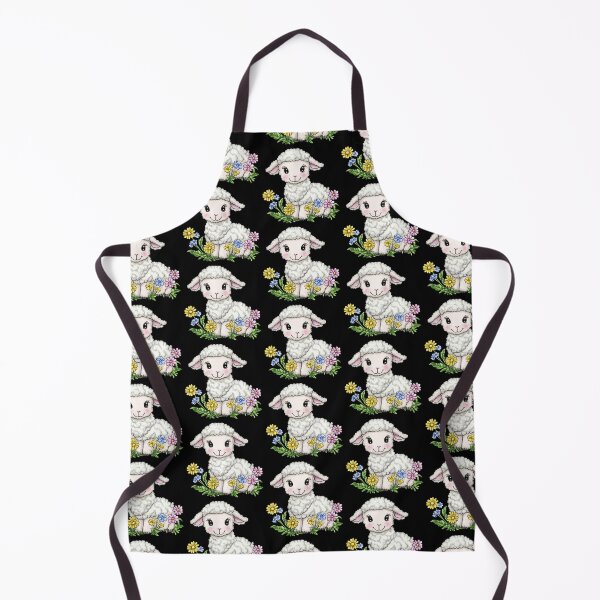 Item preview, Cute Lamb with Colorful Flowers designed and sold by sreabby.