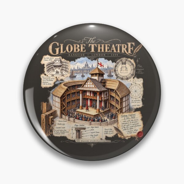Item preview, Shakespeare’s Globe Theatre 1599 Architectural Diagram & Study designed and sold by The Baker Street Collection.