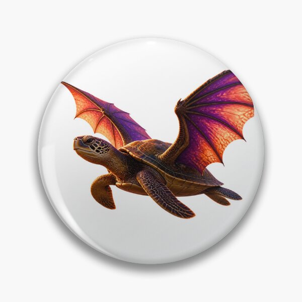 Item preview, Magical Flying Sea Turtle with Dragon Wings designed and sold by Mementoo.