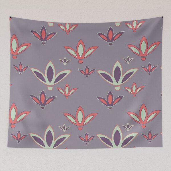 Item preview, Seamless Floral Pattern on Dusty Purple Background designed and sold by prapapon.