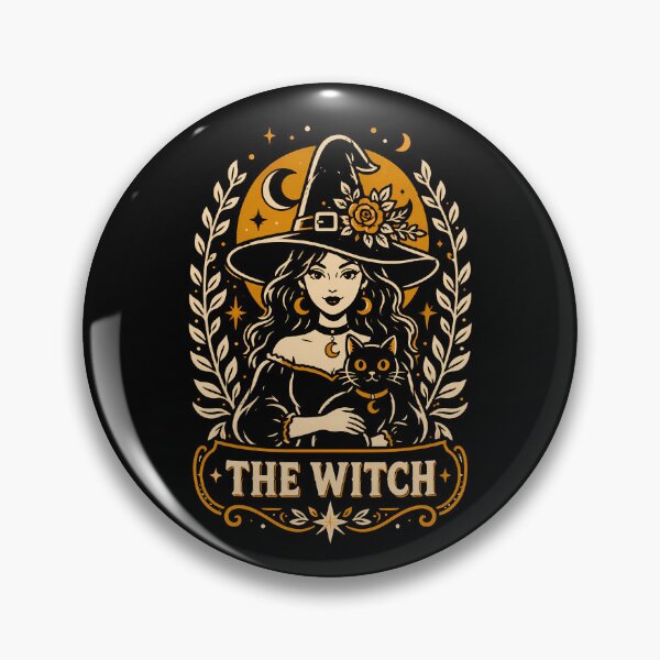 Item preview, Enchanting witch with cat design for mystical vibes halloween designed and sold by rafaeltto.
