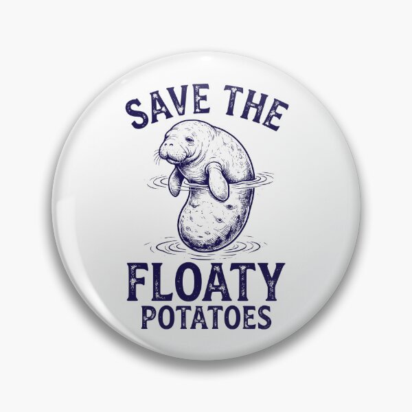 Item preview, Save The Floaty Potatoes Manatees designed and sold by dudelinart.