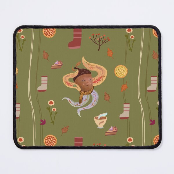 Item preview, Whimsical Thanksgiving Acorn Autumn Pattern designed and sold by FaliushART.