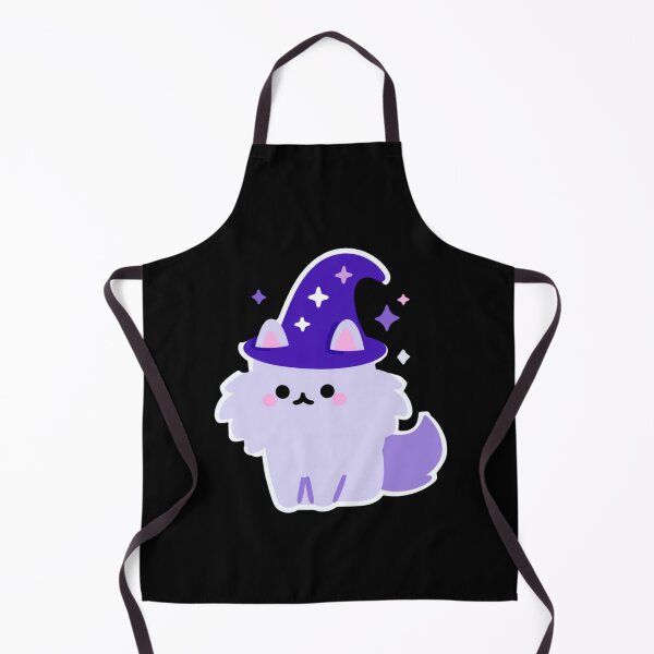 Item preview, Cute kawaii design featuring a fluffy Maine Coon dog wearing a wizard hat, adorned with sparkling glitter. Sweet pastel colors, clear outlines, and a transparent background. designed and sold by KanDa-Shop.