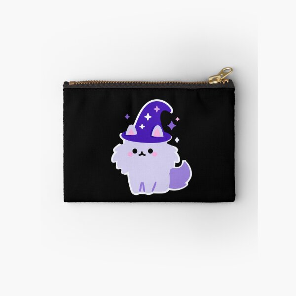 Item preview, Cute kawaii design featuring a fluffy Maine Coon dog wearing a wizard hat, adorned with sparkling glitter. Sweet pastel colors, clear outlines, and a transparent background. designed and sold by KanDa-Shop.