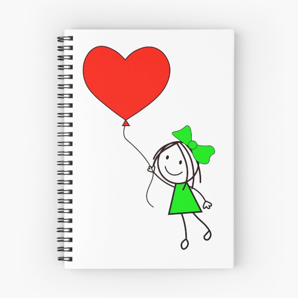 Item preview, A girl in a green dress with a red balloon. designed and sold by Zhanna LL.