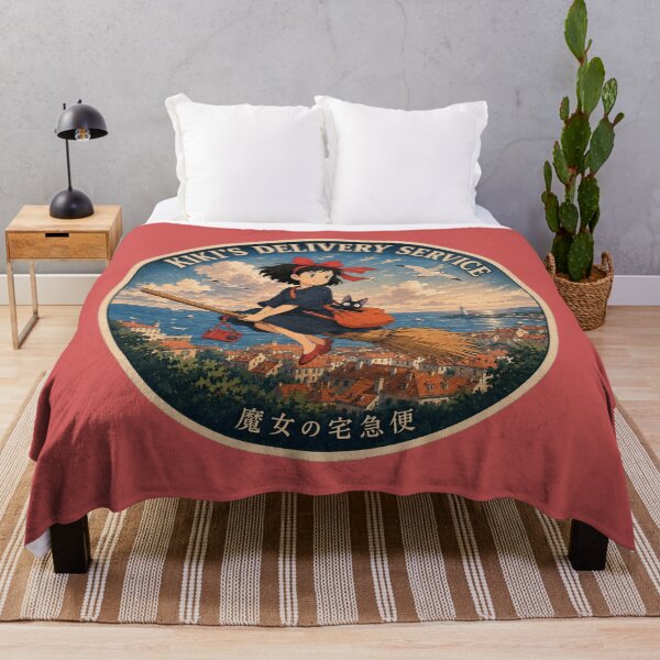 Item preview, Classic illustration of Kiki's Delivery Service in flight designed and sold by killem667.