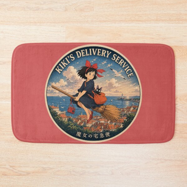 Item preview, Classic illustration of Kiki's Delivery Service in flight designed and sold by killem667.
