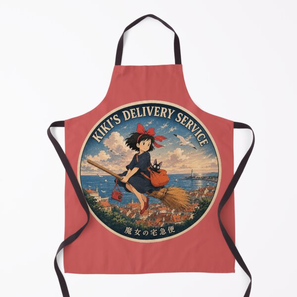Item preview, Classic illustration of Kiki's Delivery Service in flight designed and sold by killem667.
