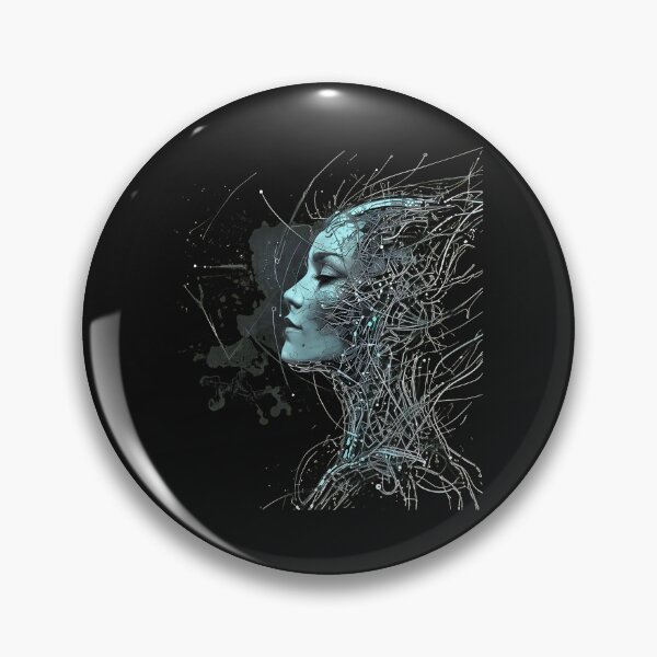 Item preview, Cybernetic Woman Head Digital Art designed and sold by votoygmwd.