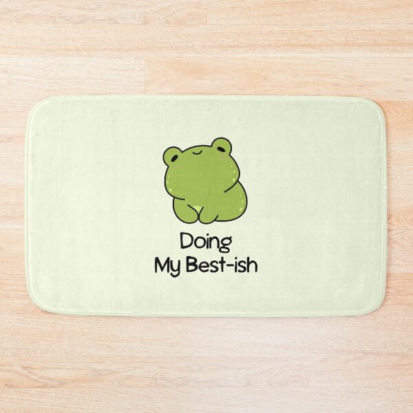 Item preview, Doing My Best-ish Cute Frog Quote designed and sold by jianina-alondra.