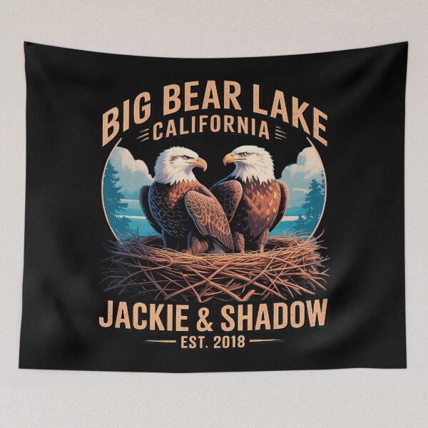 Item preview, Big Bear Lake California Eagles Jackie And Shadow designed and sold by Aliciastubs.