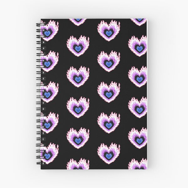 Item preview, Layered Genderfluid Flag Colors Burning Hearts designed and sold by CamilasPrints.