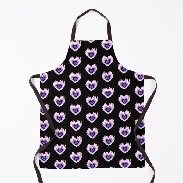Item preview, Layered Genderfluid Flag Colors Burning Hearts designed and sold by CamilasPrints.