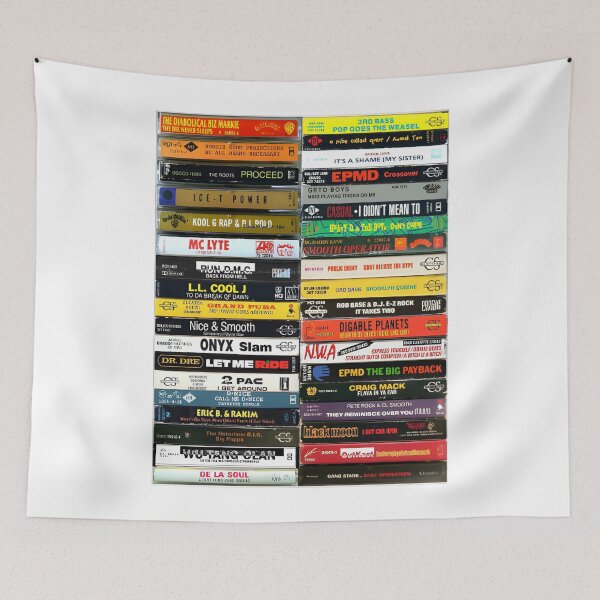 Item preview, Hip Hop Tapes 80s 90s Cassette Tapes Vintage designed and sold by Prints3000.