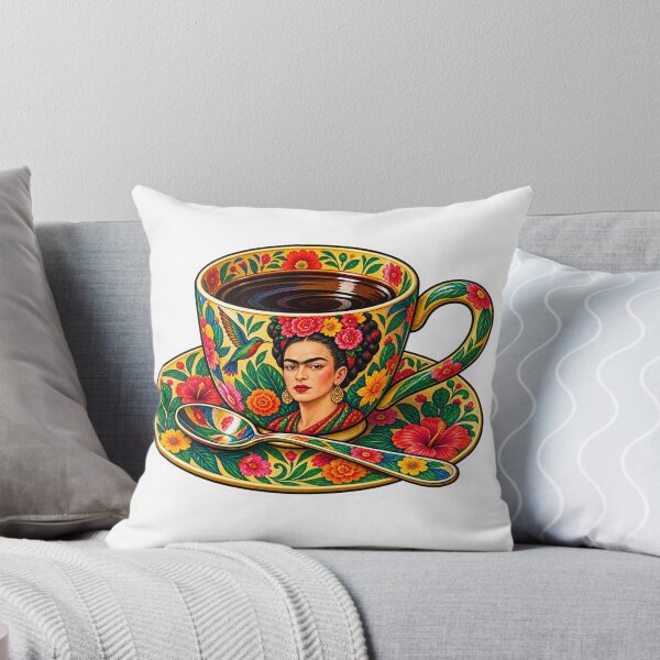 Item preview, Floral Mexican Art Coffee Cup – Frida Inspired designed and sold by ChicClicker.