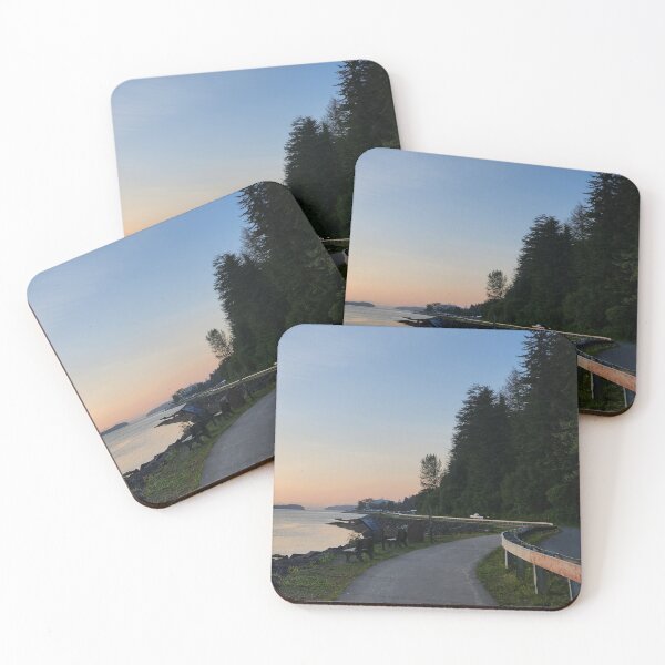 Item preview, Sunset Path by a River in Alaska designed and sold by TerraeVagus.