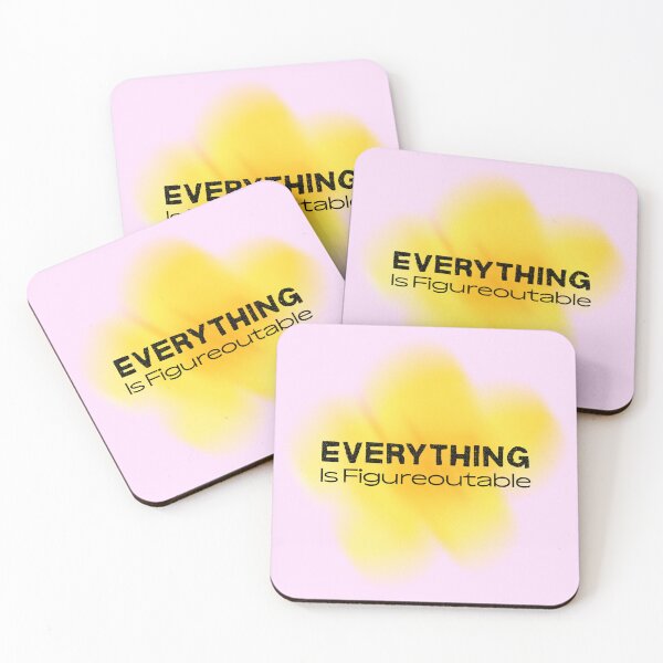 Item preview, Everything Is Figureoutable Motivational Quote designed and sold by jianina-alondra.