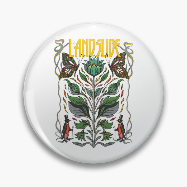 Item preview, Landslide Floral Design with Butterflies and Penguins designed and sold by Catsi-Nook-Art.