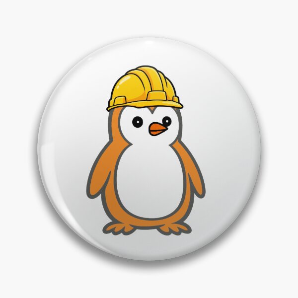 Item preview, Construction worker Pippo – Funny penguin with construction helmet for craftsmen & construction sites Humor designed and sold by Pippo-Penguin.