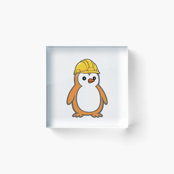 Item preview, Construction worker Pippo – Funny penguin with construction helmet for craftsmen & construction sites Humor designed and sold by Pippo-Penguin.