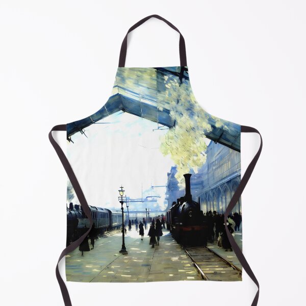 Item preview, Arrival of the Normandy Train, Gare Saint-Lazare designed and sold by artdesignsnow.