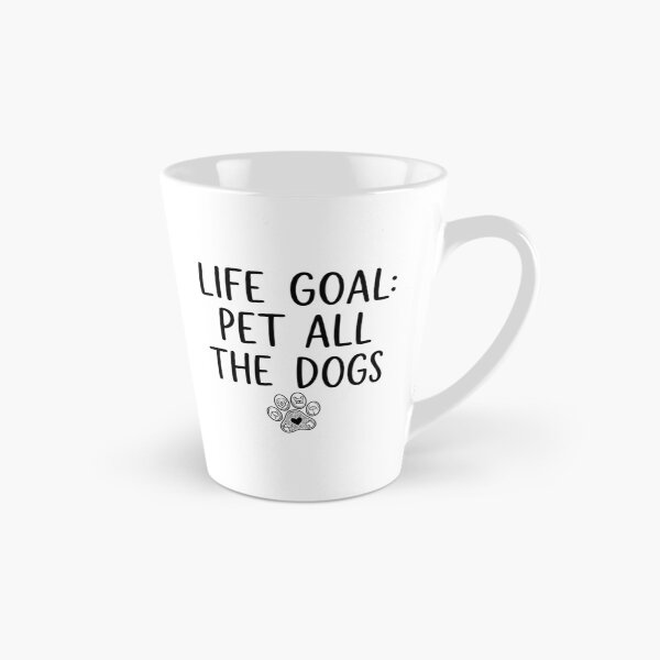 Item preview, Life Goal: Pet All The Dogs - Cute Line Art Dog Paw designed and sold by Shopeon Designs.