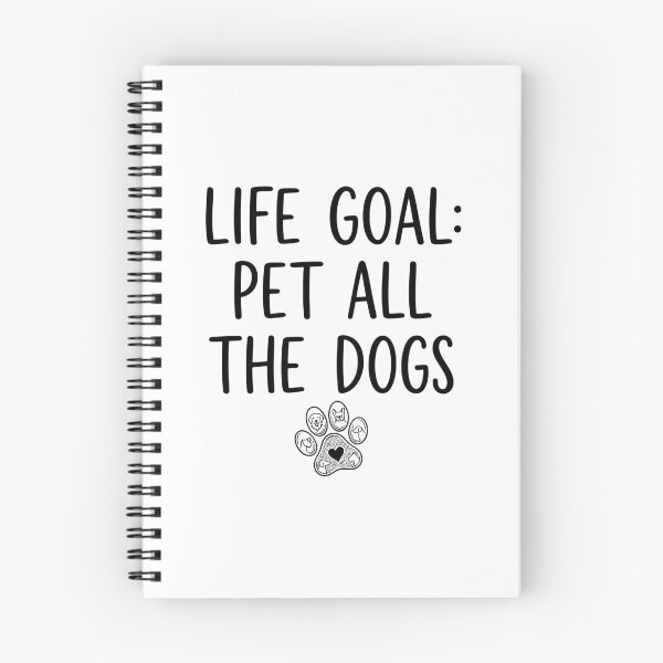 Item preview, Life Goal: Pet All The Dogs - Cute Line Art Dog Paw designed and sold by Shopeon Designs.