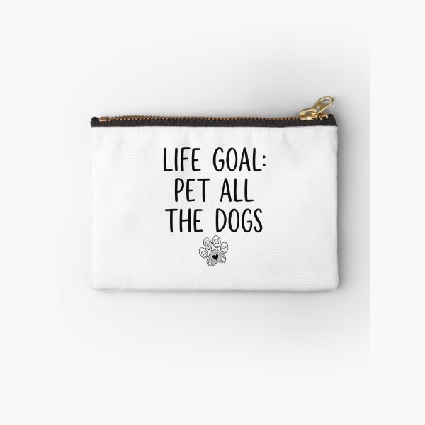Item preview, Life Goal: Pet All The Dogs - Cute Line Art Dog Paw designed and sold by Shopeon Designs.