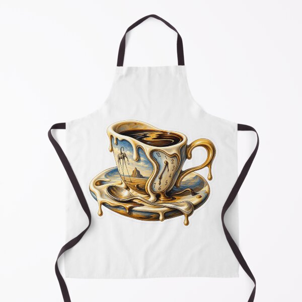 Item preview, Surreal Melting Coffee Cup – Dalí Inspired Art designed and sold by ChicClicker.