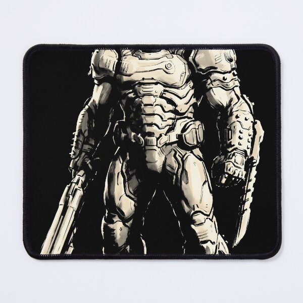Item preview, Eternal Doom Slayer Doom Sumi-e Gaming Graphic Tee designed and sold by Senpaiwaves.