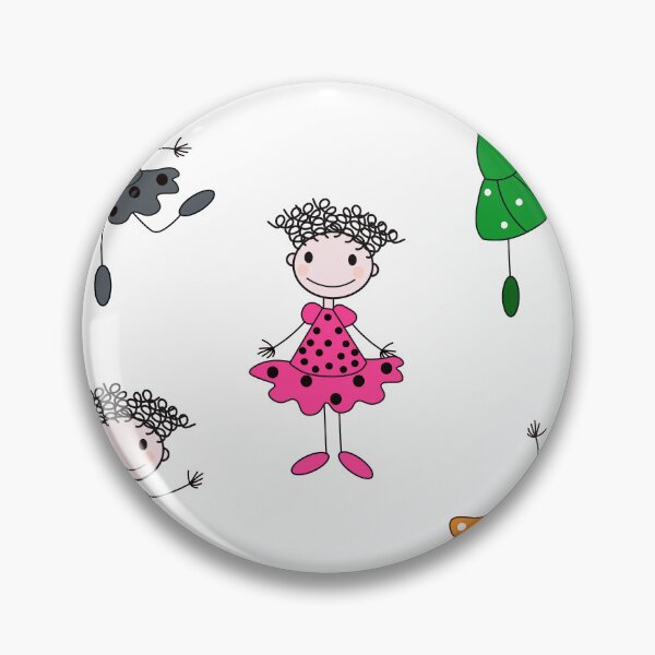 Item preview, Girls in colorful dresses on a white background designed and sold by Zhanna LL.