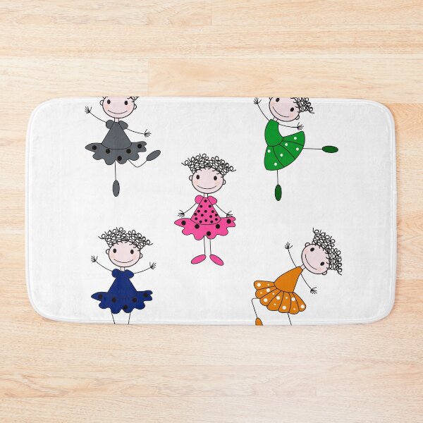Item preview, Girls in colorful dresses on a white background designed and sold by Zhanna LL.
