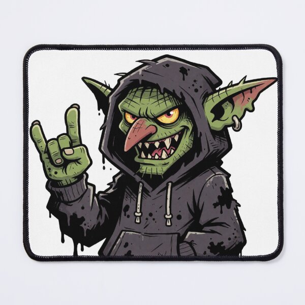 Item preview, Goblin Rock On Heavy Metal Hand Goblincore Grungecore designed and sold by Zenther.