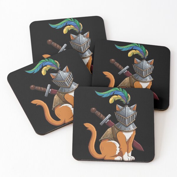 Item preview, Brave Knight Cat Armour Fantasy designed and sold by BrownHorse90s.
