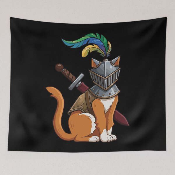 Item preview, Brave Knight Cat Armour Fantasy designed and sold by BrownHorse90s.
