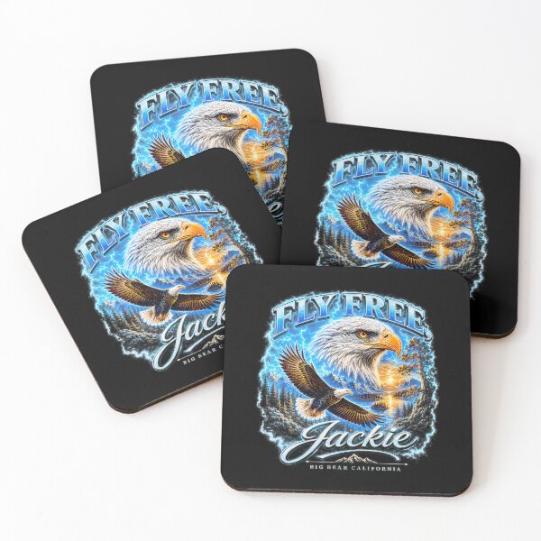 Item preview, Fly Free Jackie Big Bear Bald Eagle Memorial Tribute designed and sold by JameseDuam.