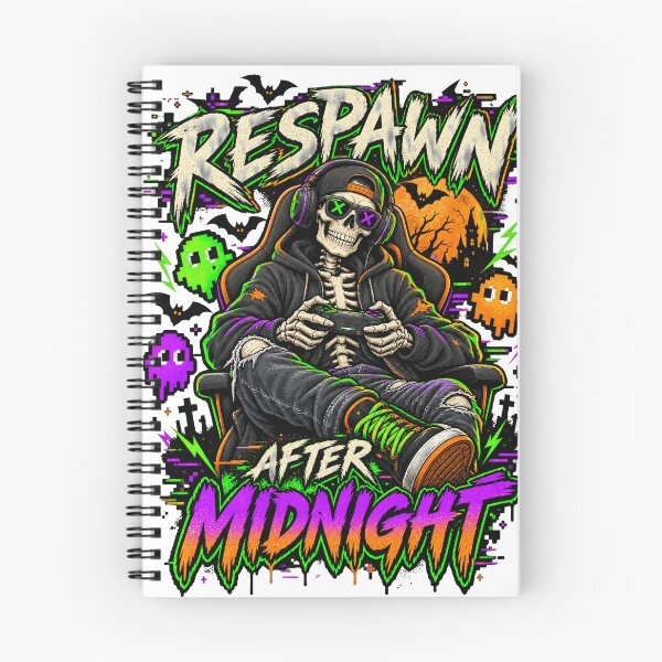 Item preview, Respawn After Midnight Skeleton Gamer designed and sold by KireVeronica.