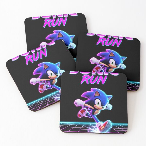 Item preview, Sonic Running Sonic the Hedgehog Synthwave Gaming Graphic Tee designed and sold by Senpaiwaves.
