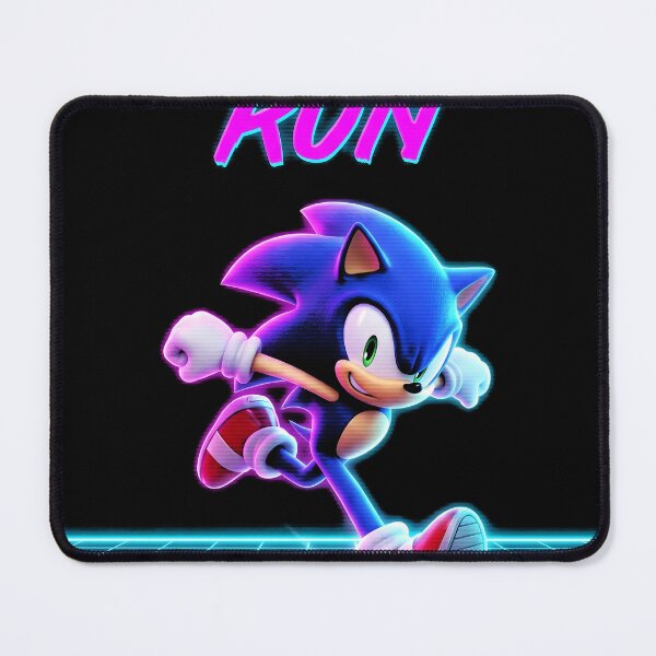 Item preview, Sonic Running Sonic the Hedgehog Synthwave Gaming Graphic Tee designed and sold by Senpaiwaves.
