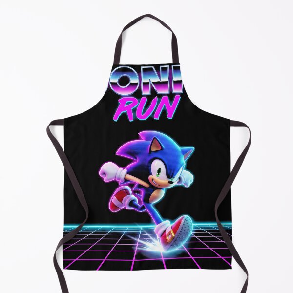 Item preview, Sonic Running Sonic the Hedgehog Synthwave Gaming Graphic Tee designed and sold by Senpaiwaves.