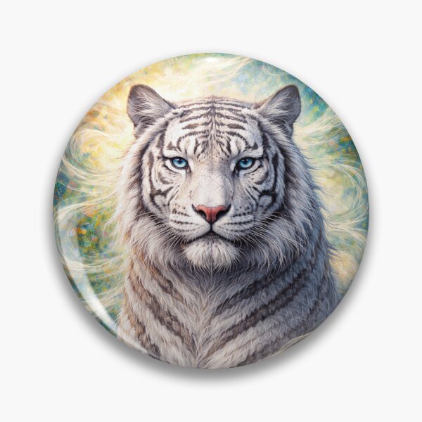 Item preview, White Tiger Symbol of Strength Painting designed and sold by GalleryKauffeld.