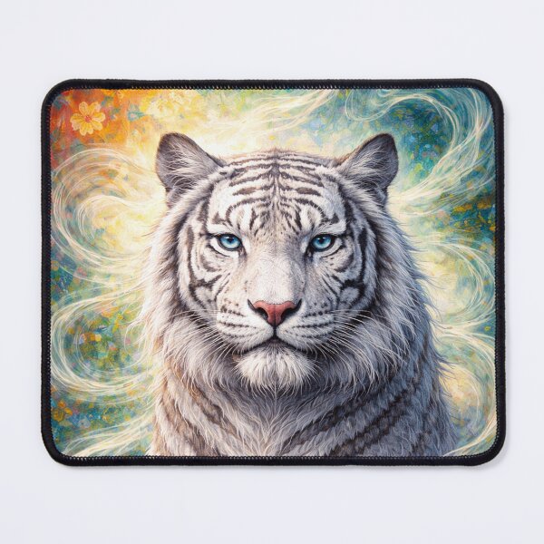 Item preview, White Tiger Symbol of Strength Painting designed and sold by GalleryKauffeld.