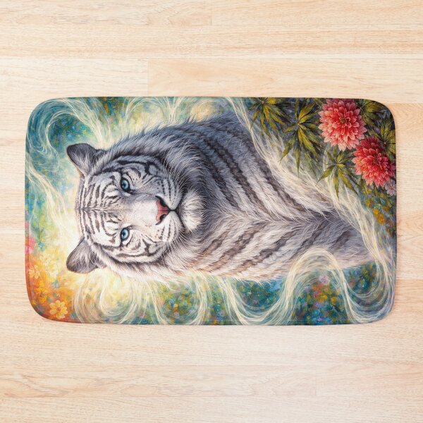 Item preview, White Tiger Symbol of Strength Painting designed and sold by GalleryKauffeld.