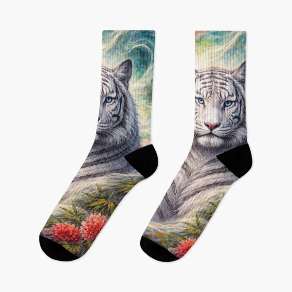 Item preview, White Tiger Symbol of Strength Painting designed and sold by GalleryKauffeld.