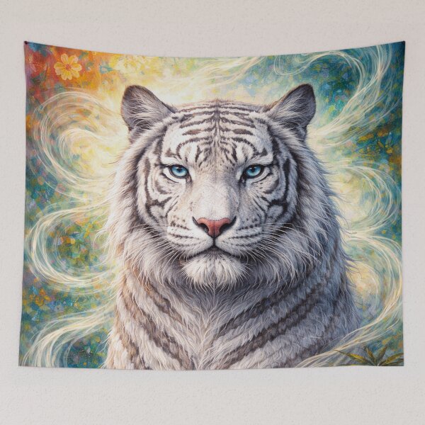 Item preview, White Tiger Symbol of Strength Painting designed and sold by GalleryKauffeld.