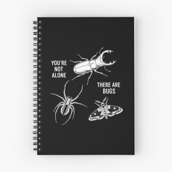 Item preview, YOU're NOT ALONE THERE ARE BUGS Stag Beetle Spider Moth designed and sold by Aliciastubs.
