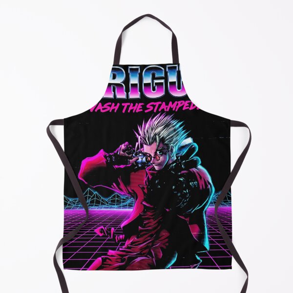 Item preview, Vash The Stampede Trigun Synthwave Video Game Streetwear Tee designed and sold by Senpaiwaves.